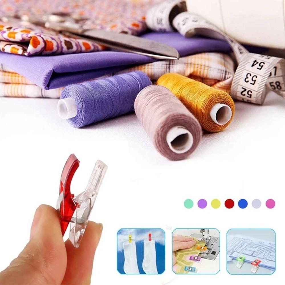30PCS Plastic Fabric Clips Assorted Colors Crocheting Clips Sewing Clips  Quilting Supplies