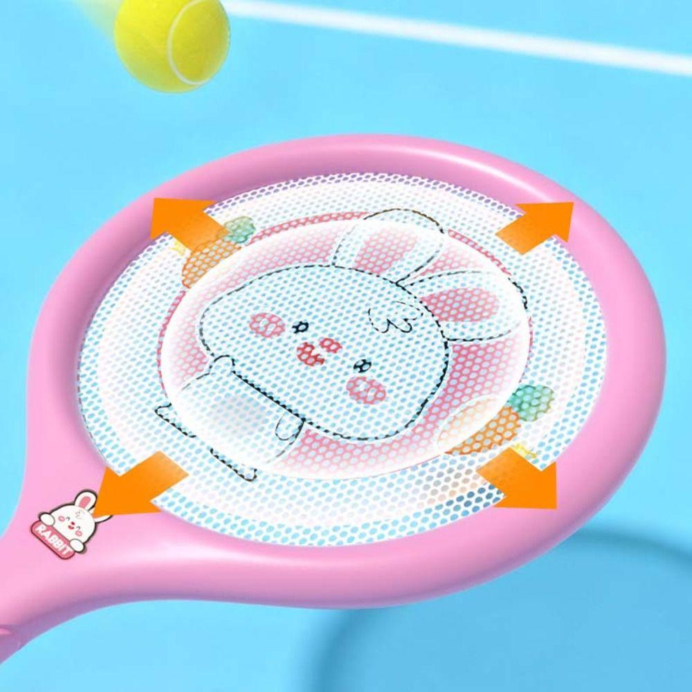 Portable Badminton Tennis Set Anti-slip Badminton Children’s Toys Plastic Rackets with Ball Kids