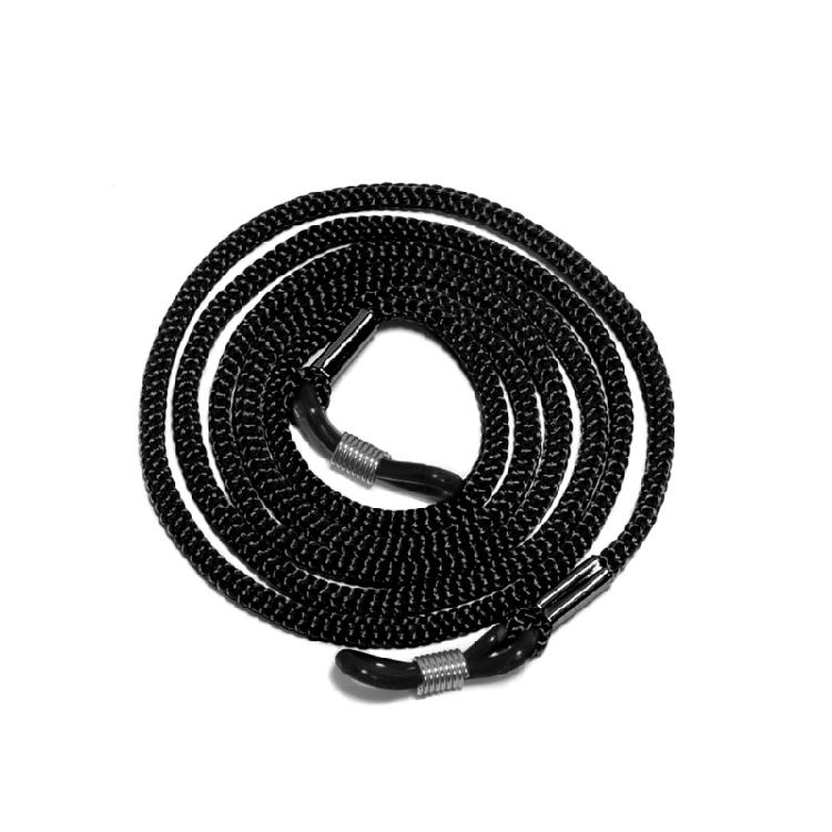 

Lightweight Anti Slip Glasses Cord Adjustable Strap For Sports Outdoor Activity Polyester Eyewear Retainer чорний