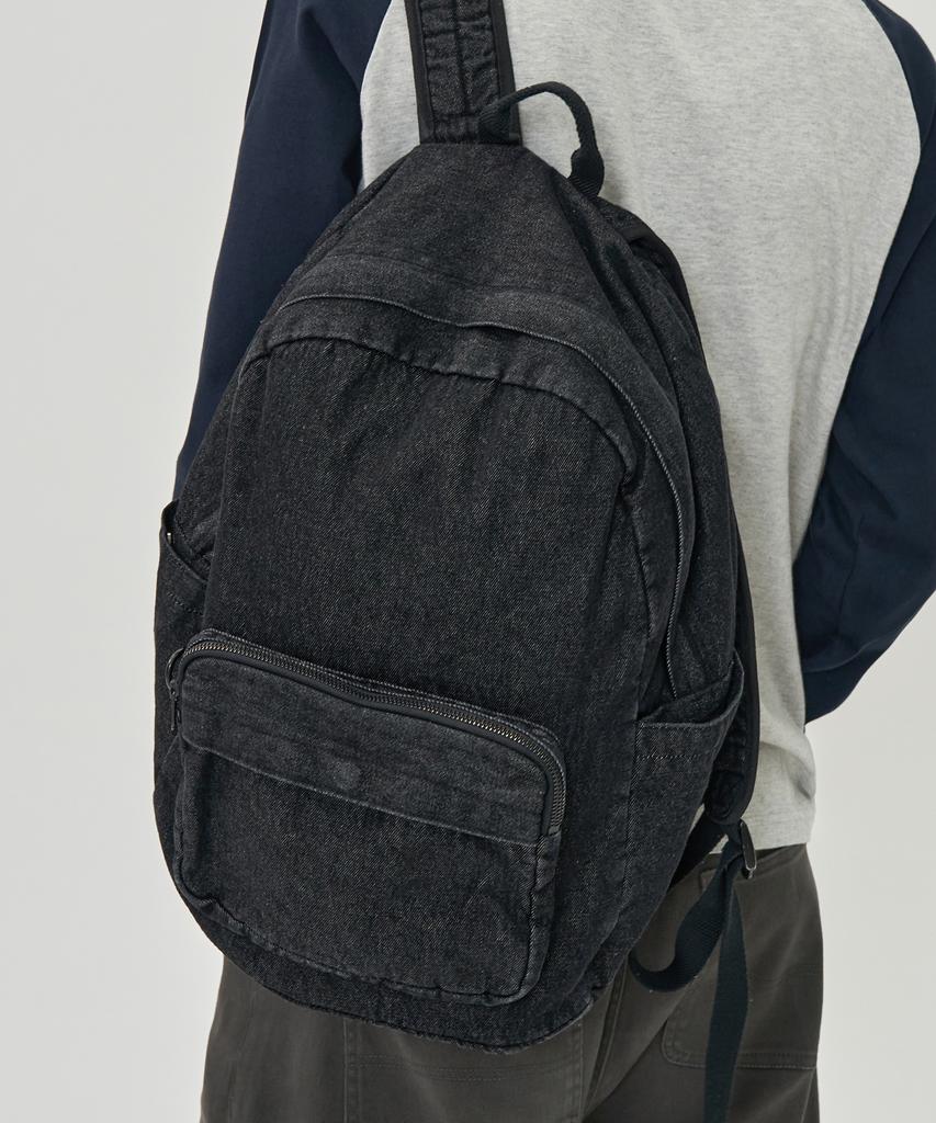 Toffee Denim Backpack (Black)