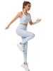 Maßgeschneidertes Europäisches & Amerikanisches Damen-Yogaset: Stoßfester, schnell trocknender Sport-BH & rückenfreies Top für Laufen & Fitness