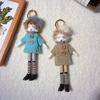 Cute Women Doll Keychain Sweater Dress Bag Pendant Gift Korean Style Durable Cotton Material