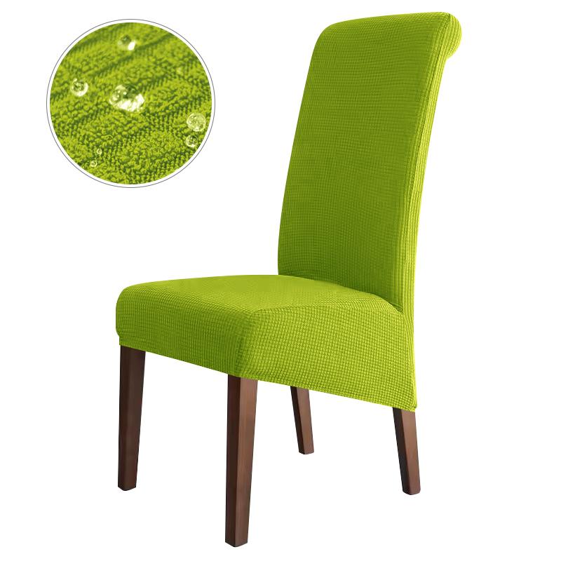 Water Repellent High Back Chair Cover Jacquard Stretch Xl Size Chair Covers For Dining Room Anti-Dirty Easy Care Seat Protectors