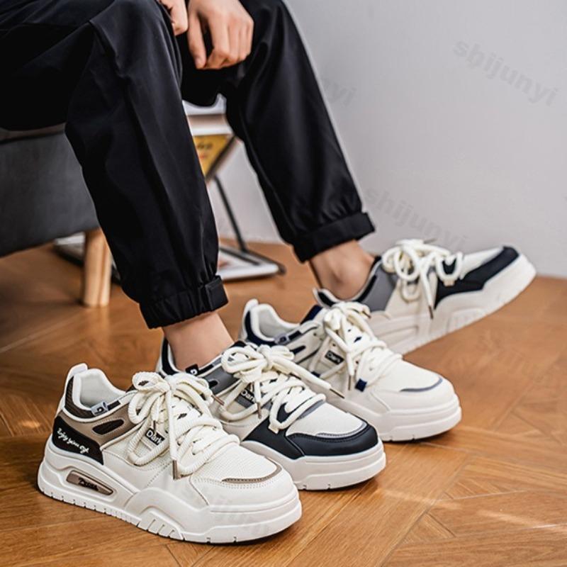Fashion Casual Flat Shoes Men's 2025 Spring New Low Top Mesh Breathable Sports Shoes Fashion Trend Comfortable Lace-up Chunky sneakers