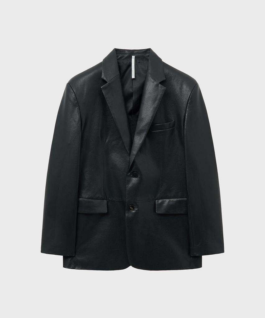 Noirer Lambs Vegetable Tailored Jacket (Black)