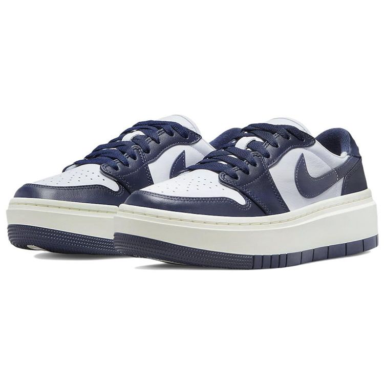 Air Jordan 1 Elevate Low Midnight Navy Dames Sneakers Wit Zeil DH7004-141
