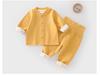 Baby Thermal Underwear Set: Cozy Top & High-Waist Bottoms for Autumn/Winter