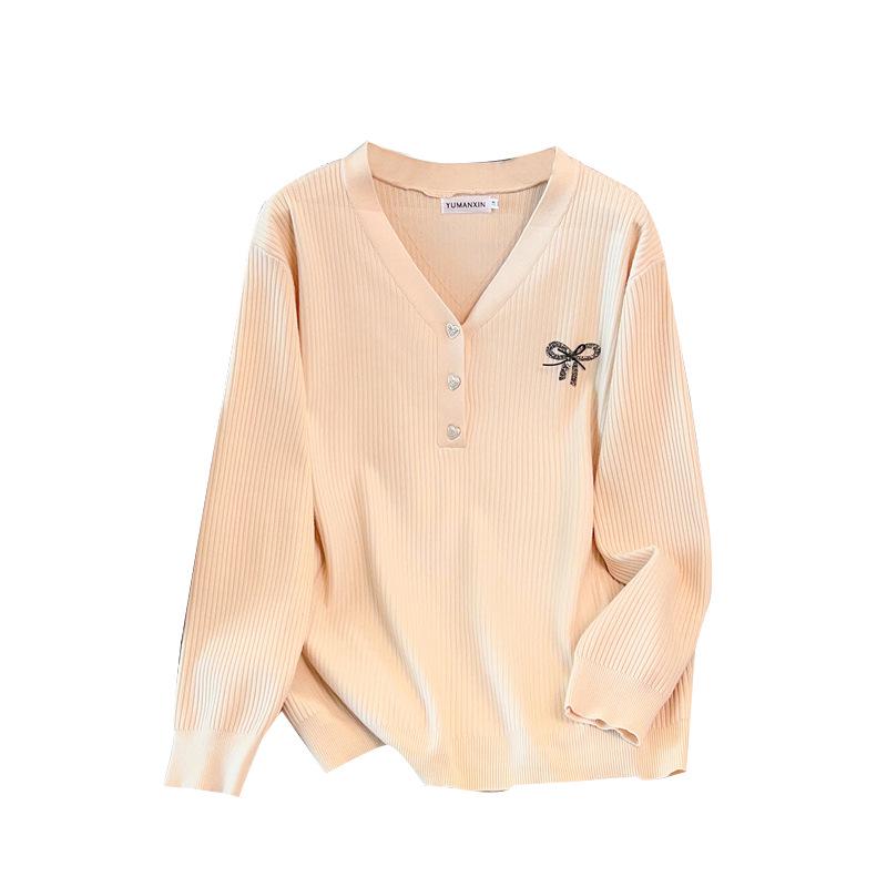 Plus Size Women's Loose Thick Knit Cardigan Sweater, Bust 150/160, 200/300 Jin - Style 8053