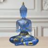 Transparent Sitting Buddha Statue Imitation Mini Buddhism Ornament  Home Decor