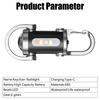 Mini Flashlight Keychain USB Rechargeable Hanging Portable COB LED Flashlight Waterproof Keyring Camping Walking Pocket Lamp