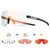 KAPVOE Okulary Rowerowe Fotochromowe Okulary Przeciwsłoneczne Outdoorowe na Rower Okulary Sportowe Męskie Okulary Rowerowe MTB Damskie Okulary na Rower Szosowy