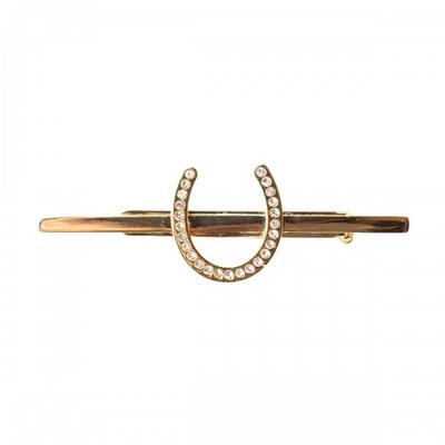 Glitzer & Glamour Hufeisen Krawattennadel