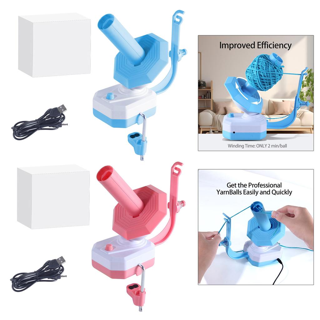Electric Yarn Winder 10oz Automatic Yarn Wools String Winder Automatic Knitting Yarn Winder Needlecraft Yarn Winder