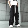 Street Overalls Men's Hip-hop Jeans Straight-leg Pants High Street Autumn and Winter Retro Wide-leg Pants