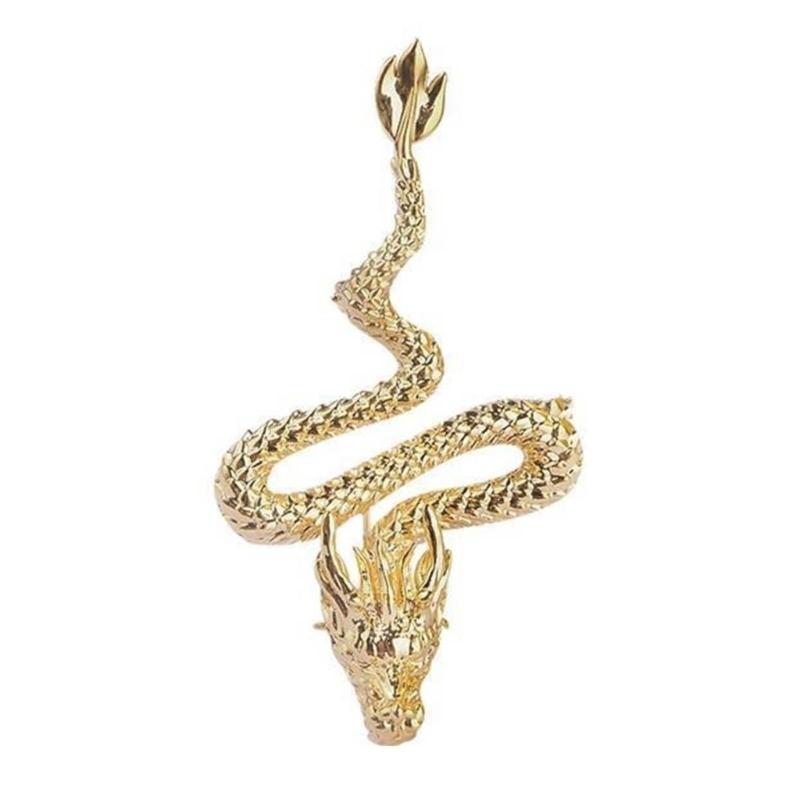 Chinese Zodiacs Shape Brooch Chinese Dragons Lapel Pins for Women Animal Themed Breastpins Stylish Accessory for Women