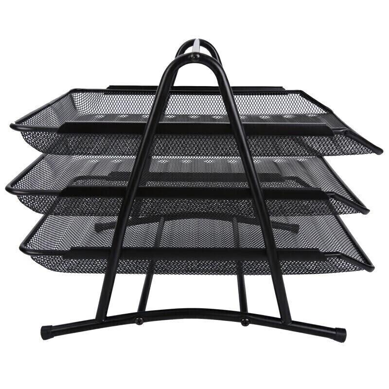 M&G Metal 3-Tier Desk File Organizer