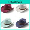 Traditional Knot Pattern Wool Felt Hat With Wide Brim For Men And Women