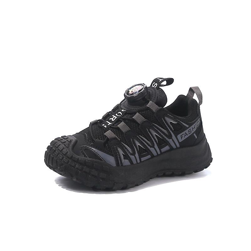 2025 Spring and Autumn New Boys Mesh Shoes Children Breathable Dad Shoes Little White Shoes Girls Non-slip Tire Shoes