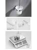 304 Stainless Steel Bathroom Rack Set: Towel Rack, Toilet Triangle Rack, Paper Holder, Storage Hanger