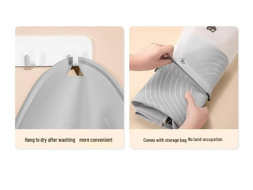 Food Grade Thickened Silicone Kneading and Rolling Mat, Non-Slip Cutting Board for Dumplings and Dough.