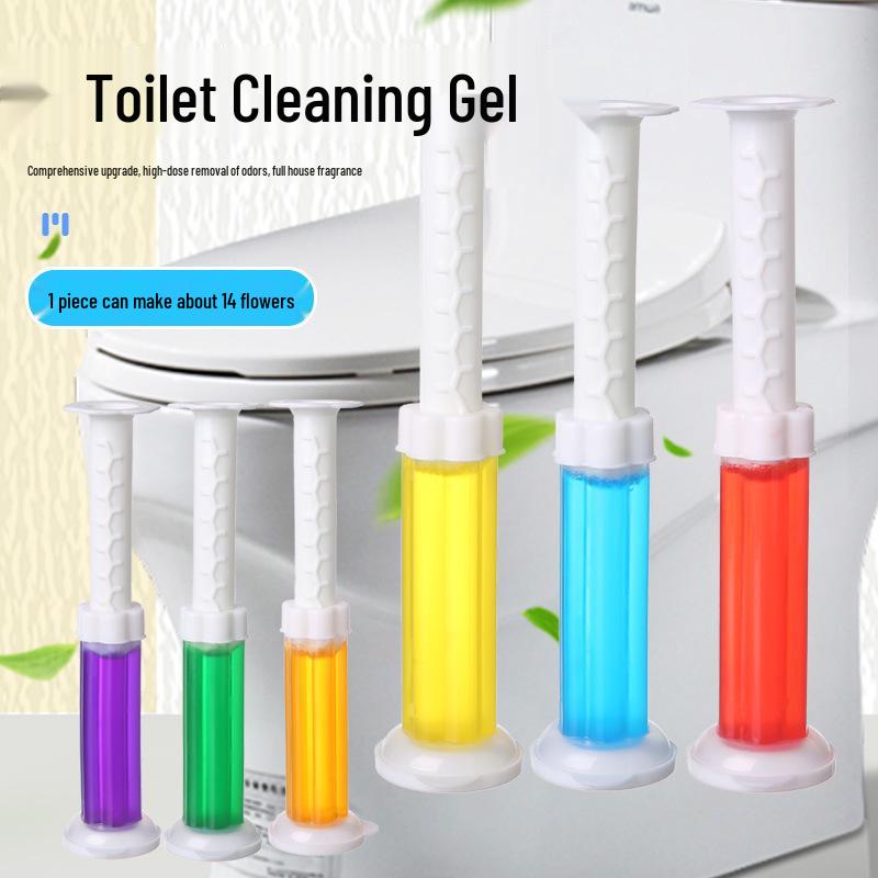 Floral Gel Toilet Cleaner: Fresh Scent Odor Remover & Descaler