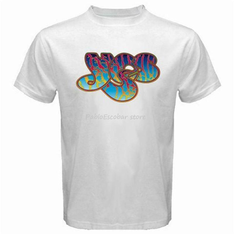 Yes Band Progressive Rock Band Music Legend White Size 4XL 5XL EURO SIZE TShirt En Plus Size Clothing Tee Shirt S