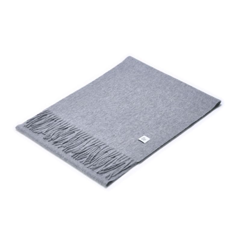 Velsey Classic 100 Cashmere Muffler [LIGHT GREY]