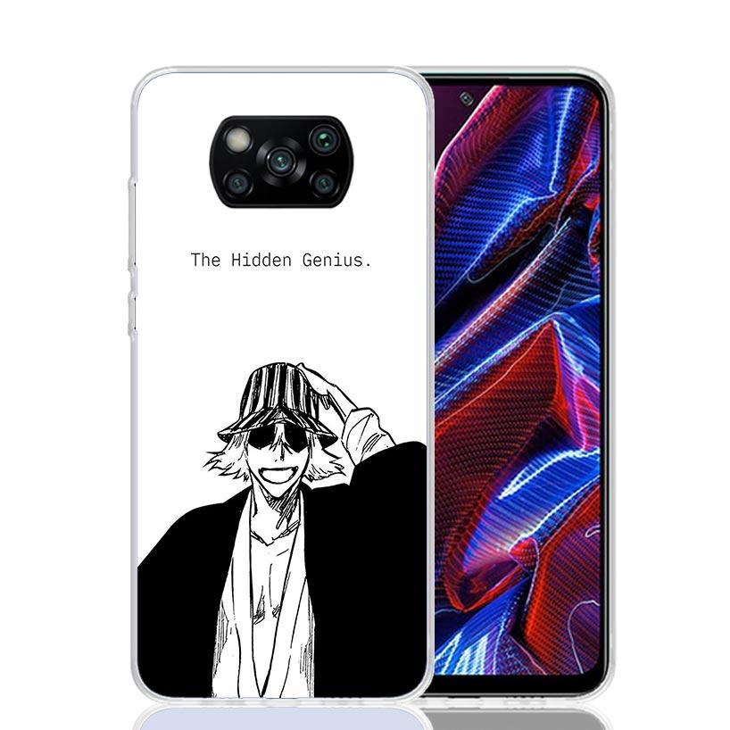 Bleach Kisuke Urahara Phone Case For Xiaomi Poco X7 X6 X5 Pro F7 Ultra Redmi 15C 15 13 13C 12 12C 10 10A 10C 9 9A 9C 9T Cover Po