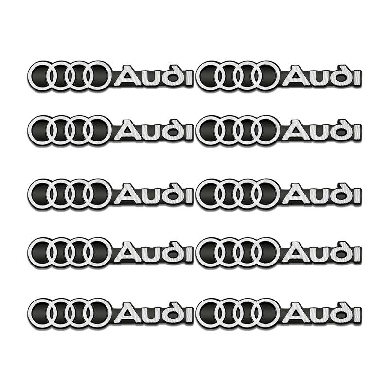 4pcs/lot Hi-Fi Speaker 4JHGEo Speaker 3D Aluminum Badge Emblem Stereo Sticker For 4JHGE A3 A4 A5 A6 A7 A8 S3 S4 Q2 Q3 Q5 Q7