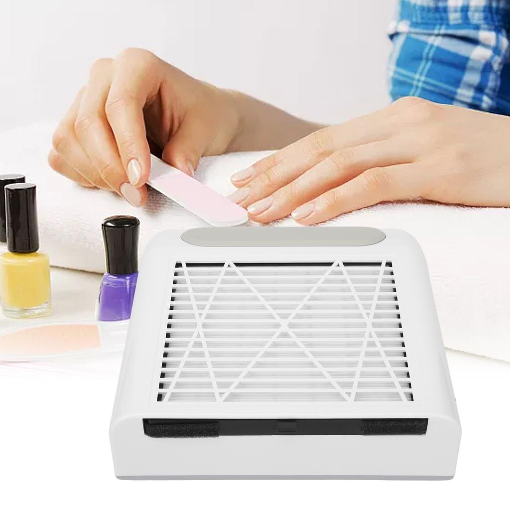 Nail Dust Collector with Reusable Filter 80W Strong Suction Power Professional Nail Vacuum Cleaner