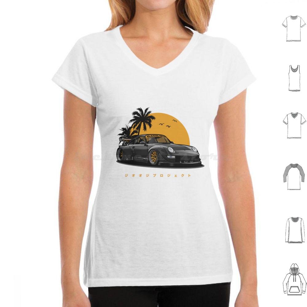 Rwb 993 Special Color Edition BlackGold Exclusive T Shirt 6xl Cotton Cool Tee Automotive Car Vehicle Sports Fast Speed