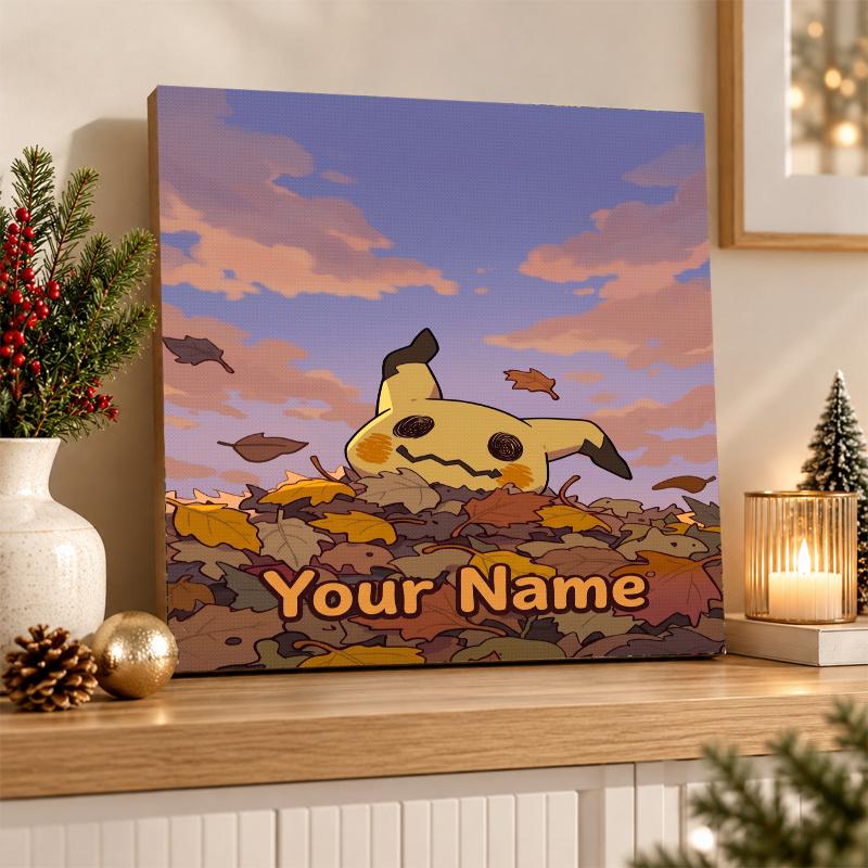 Mimikyu Custom Name Diamond Painting Personalized 5D Full Drill DIY Diamond Art Home Decor