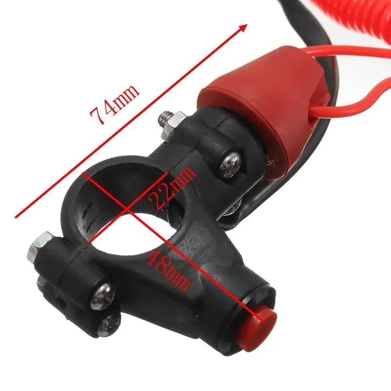1Piece High Quality Hot Sale 7/8inch Motorcycle ATV Quad Engine Emergency Kill Switch Tether