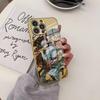 Anime G-Gintama Phone Case Luxury Brief Golden Case For IPhone 17 Air 16 15 14 Plus 13 11 12 Pro Max Electroplating Cover