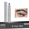Multi Pronged Brush Head Eyebrow Pencil Dual-Use Smooth & Blendable Eyebrow Gel For Natural Makeup