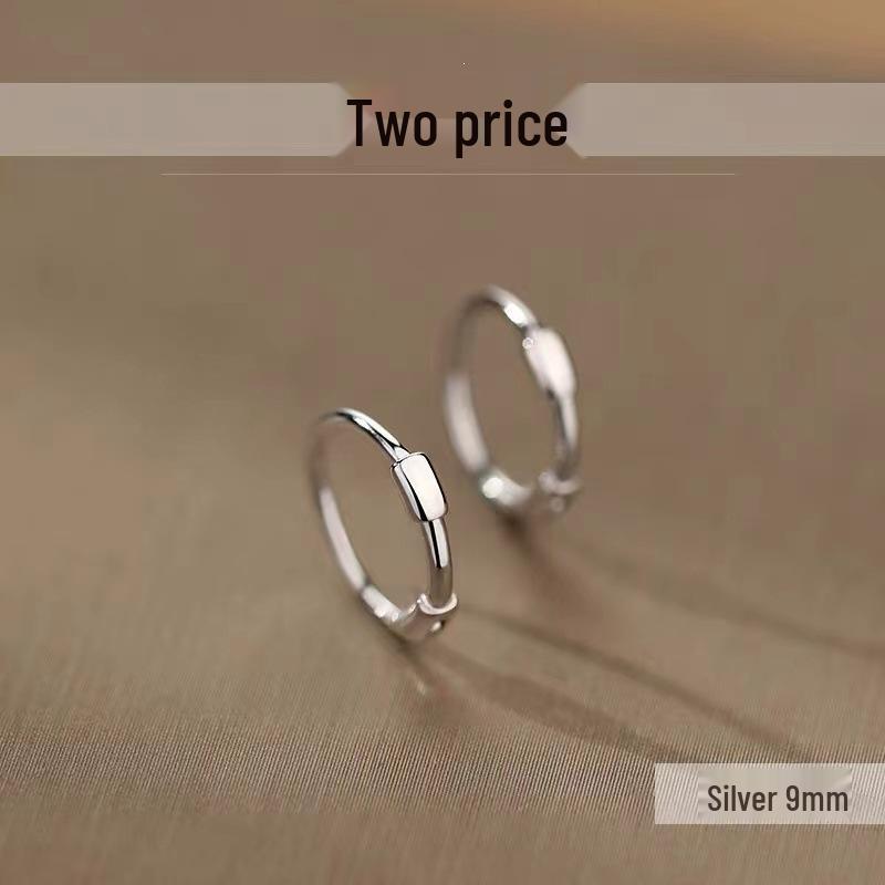 2023 New 925 Sterling Silver Hoop Earrings - Women's Circle Cartilage Studs, Summer Style