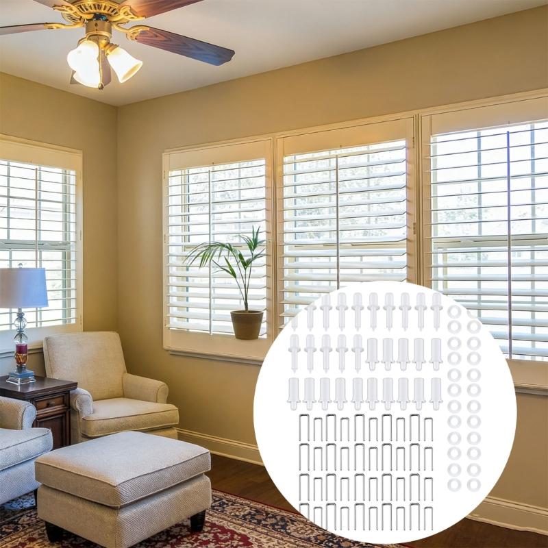 Plastic Shutter Repair Pins Plantation Shutter Louvers Staple Replacement For Various Blinds Simple Installation