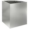 Corner Planter Silver 30 X 30 X 35 Cm Galvanized Steel