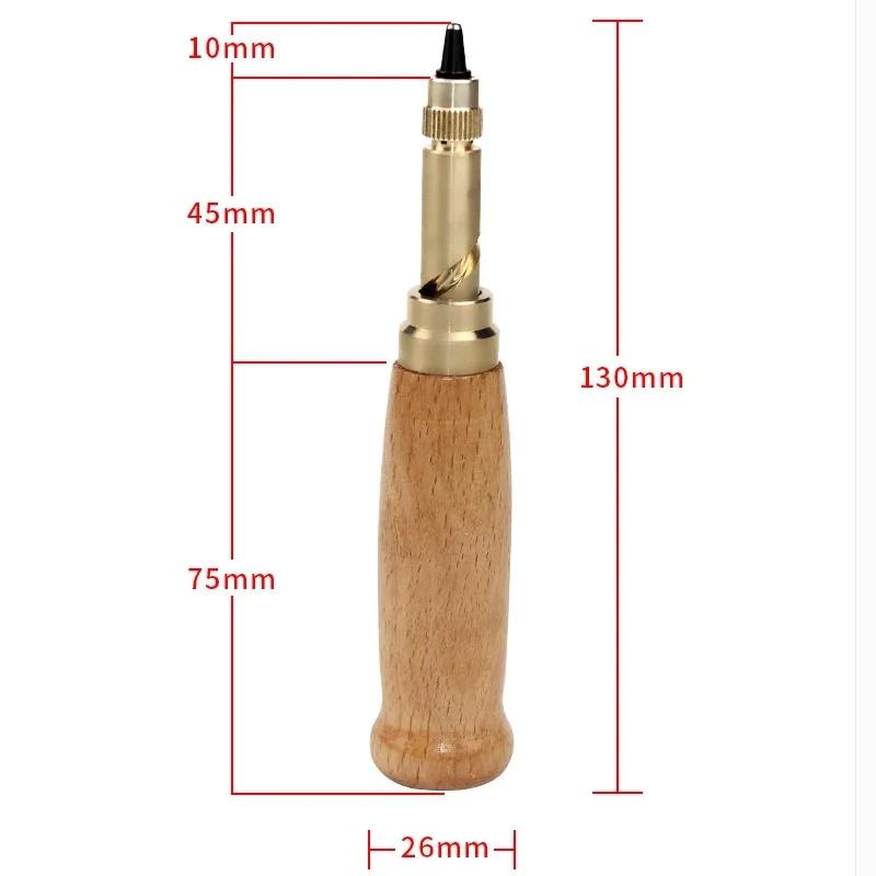 Automatic Belts Punch Replaceable Mute Rotary Punching Punchers Leather Punch Watch Craft Tool Hole Punch Screw Drill Tip Die