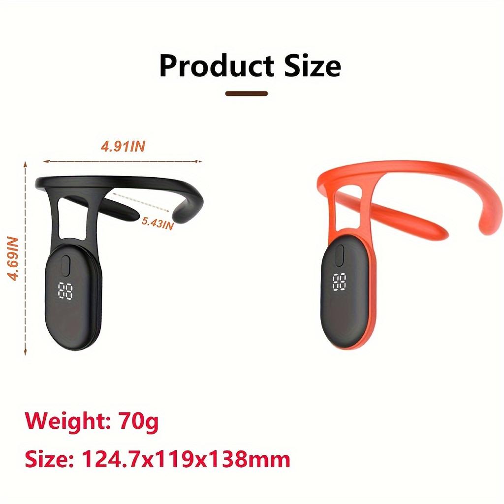 Soothing Neck Massager, Lymphatic Drainage Device, Portable Neck Massager, Posture Corrector, Belt Relief for Adults