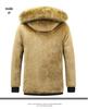 Men's European Size Cotton-Padded Jacket: Winter Mid-Length Dad's Coat with Velvet Lining, Plus-Size, Extra Warm