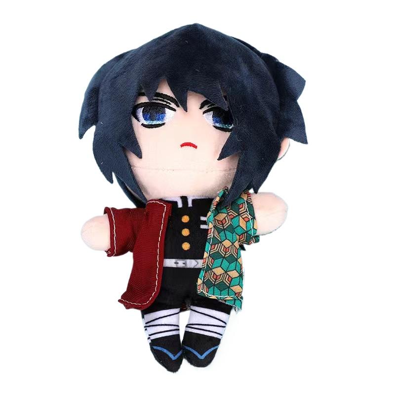 Muñeco de peluche de juguete Akaza Cosplay Anime Demon Slayer: Kimetsu no Yaiba Tsugikuni Yoriichi Kokushibo Linda almohada de peluche suave 20 cm