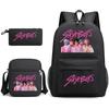 Kpop Dämonenjäger Kinderrucksack mit atmungsaktivem Oxford-Stoff für Schule und Freizeit