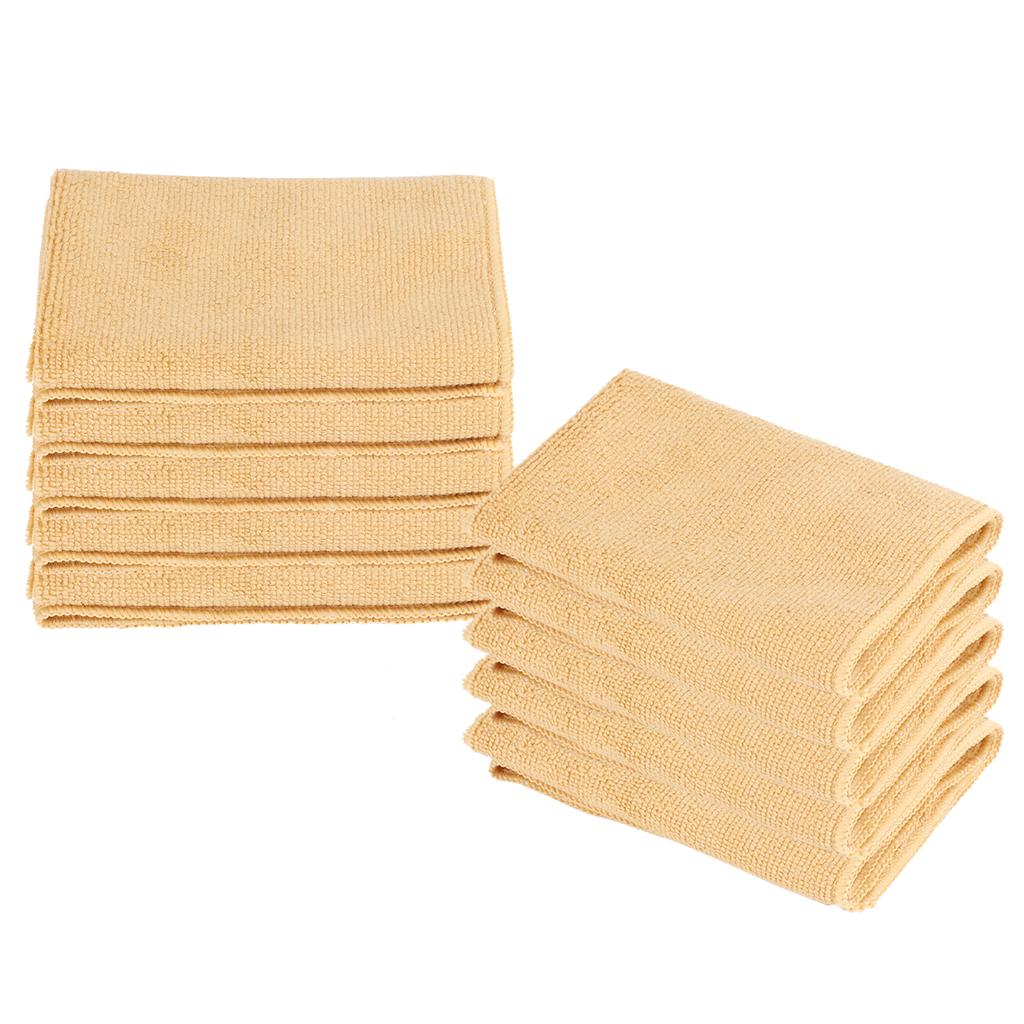10 ks 30 x 30 cm Ručník z mikrovlákna Silně savý Rychleschnoucí Měkký ručník (Khaki)