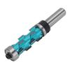 Flush Trim Router Bit 12 Inch Shank 43mm Cutting Length 19mm Cutting Diameter Double Bearing