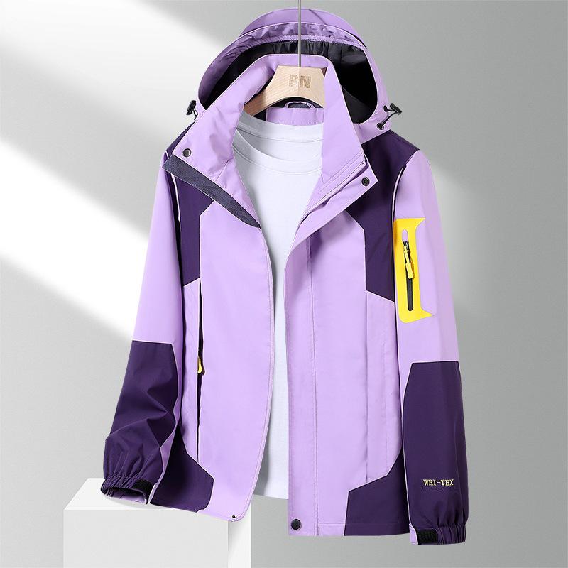 Tarnfarben-Windjacke für Herren & Damen: Wasserdichte, winddichte, einlagige Freizeitjacke für Bergsteigen im Frühling und Herbst.