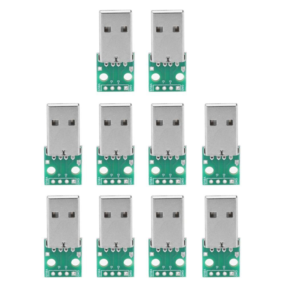 10PCS 4 Pins USB Type a To DIP Adapter Board Mini Multifunctional Converter Board 2.54mm Pitch USB Type a Male Plug To DIP