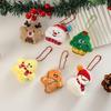 Cartoon Christmas Plush Doll Keychain – Cute Backpack Decoration