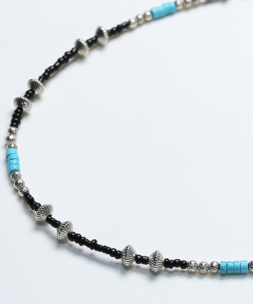 Knd Turquoise & Hogan Beads Necklace