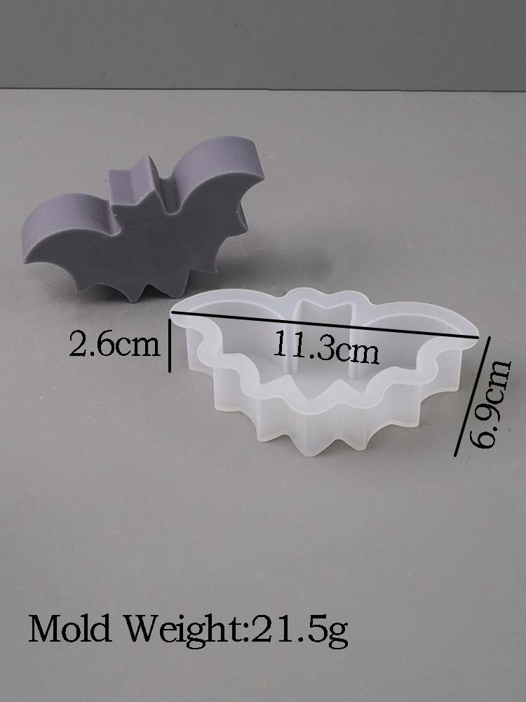 Halloween Ornaments Candle Silicone Mold DIY Ghost Bat Crafts Making Aromath Soap Plaster Resin Casting Molds Home Party Decor